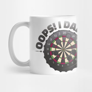 Oops I Darted Funny Darts Player Mug